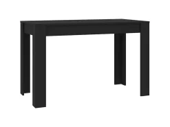 Mesa de comedor de madera contrachapada negro 120x60x76 cm ES252514