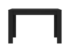 Mesa de comedor de madera contrachapada negro 120x60x76 cm ES252514