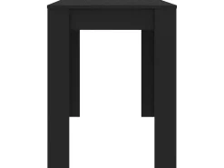 Mesa de comedor de madera contrachapada negro 120x60x76 cm ES252514