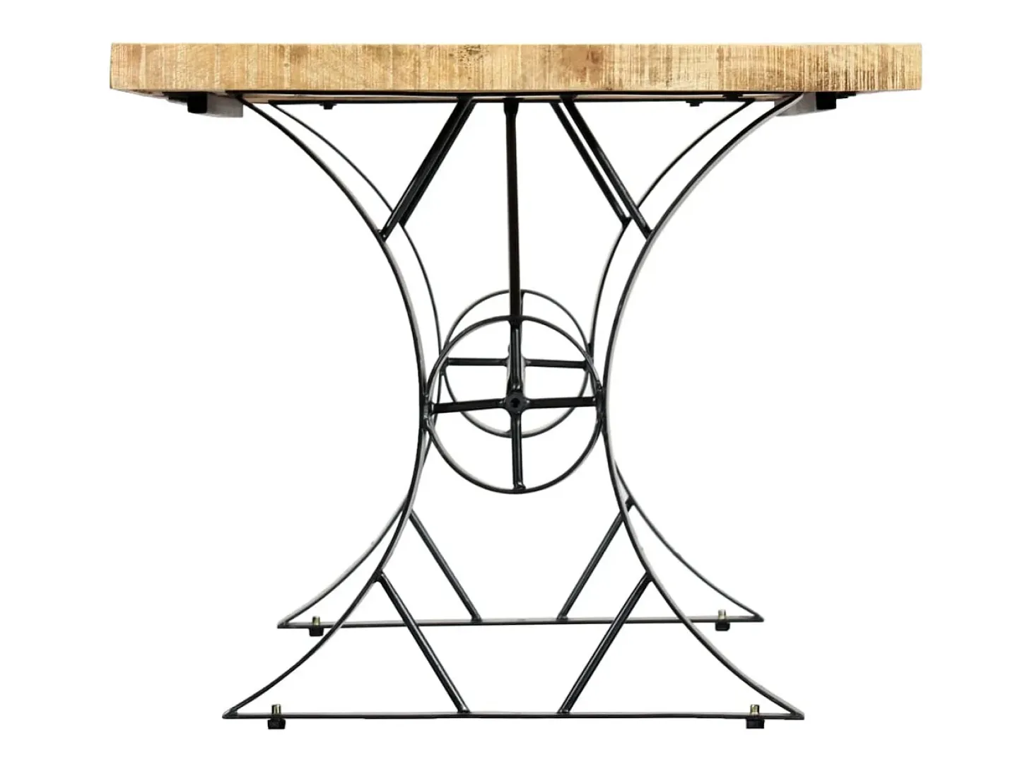 Mesa de comedor de madera maciza de mango 180x90x76 cm