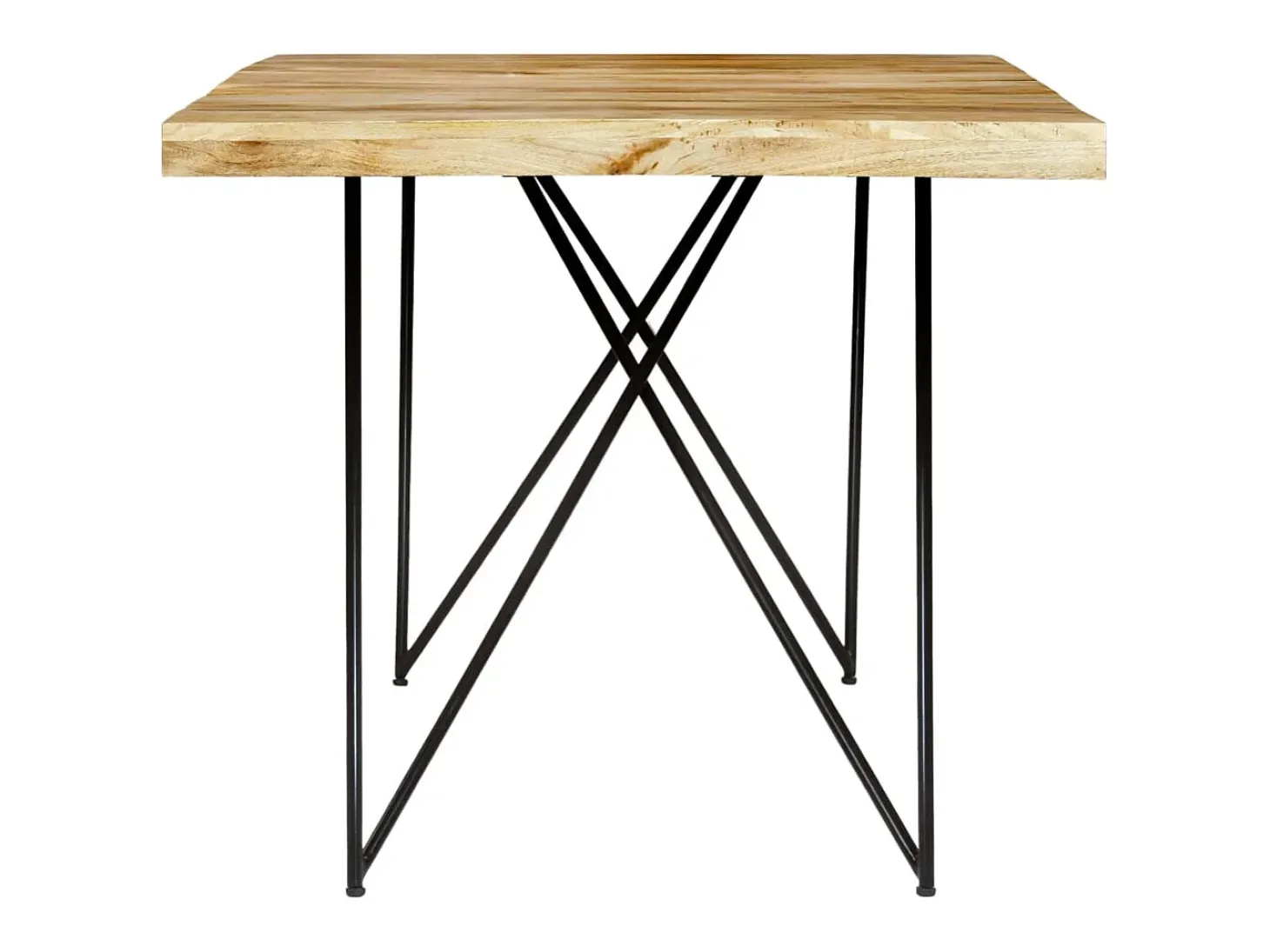 Mesa de comedor de madera maciza de mango 180x90x76 cm