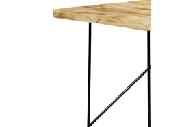 Mesa de comedor de madera maciza de mango 180x90x76 cm