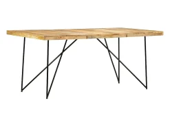 Mesa de comedor de madera maciza de mango 180x90x76 cm