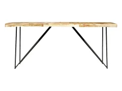 Mesa de comedor de madera maciza de mango 180x90x76 cm