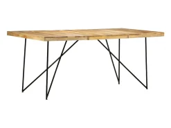 Mesa de comedor de madera maciza de mango 180x90x76 cm