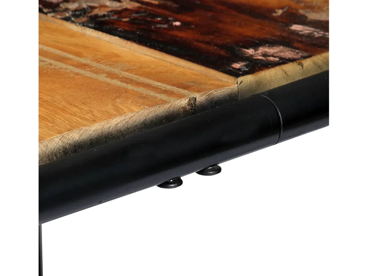 Mesa de comedor de madera maciza reciclada 180x90x76 cm