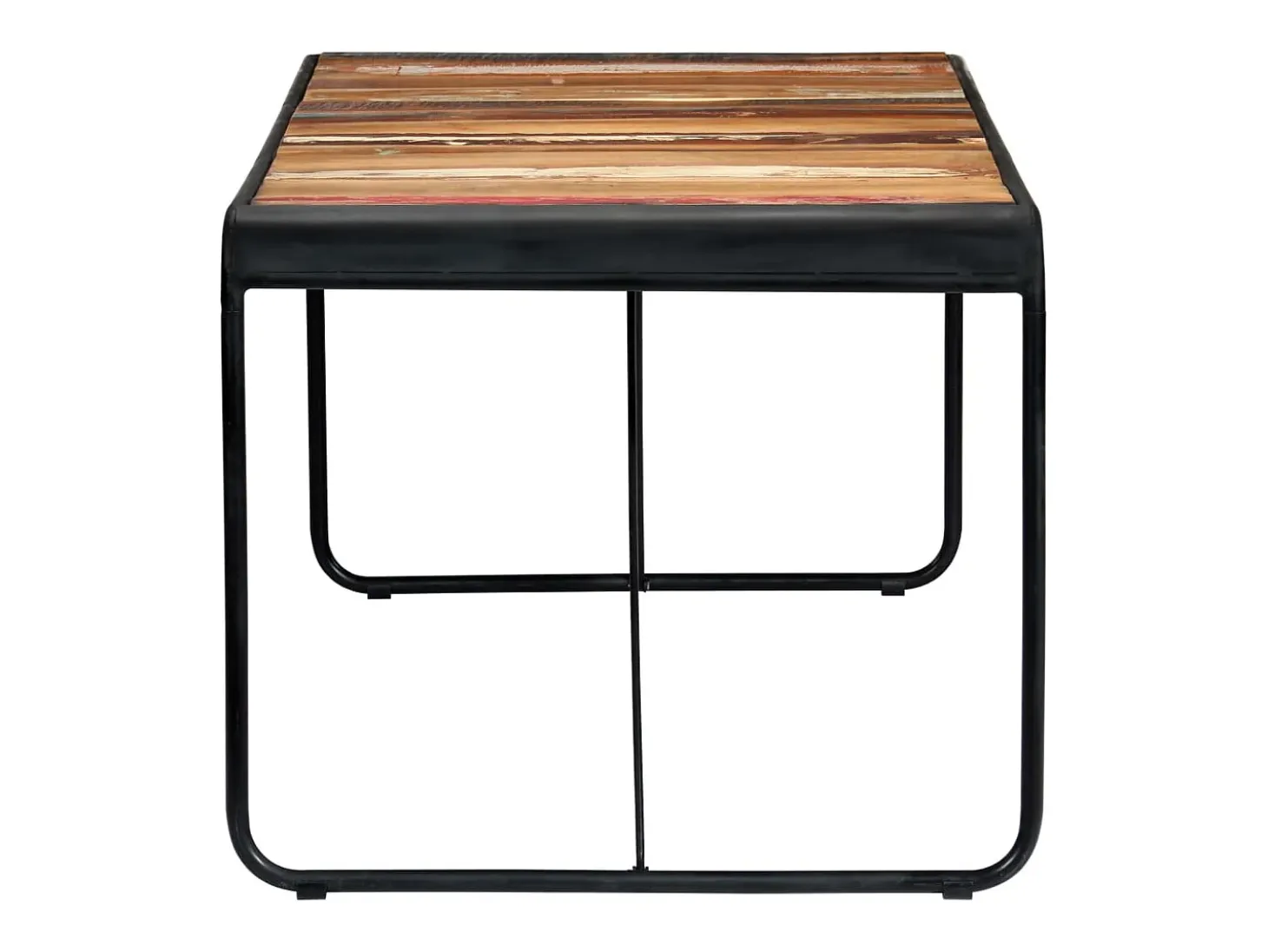 Mesa de comedor de madera maciza reciclada 180x90x76 cm