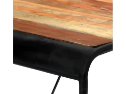 Mesa de comedor de madera maciza reciclada 180x90x76 cm