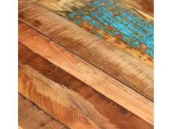 Mesa de comedor de madera maciza reciclada 180x90x76 cm