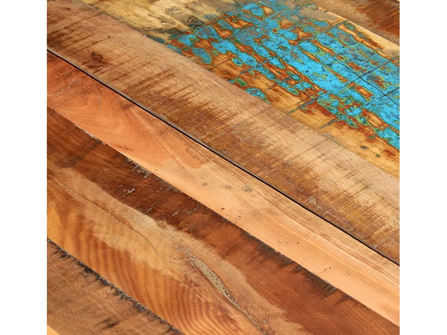 Mesa de comedor de madera maciza reciclada 180x90x76 cm