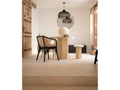 Mesa de comedor de madera maciza de abeto ovalada Decowood en tono natural de 160x78cm - TOKYO - DECOWOOD