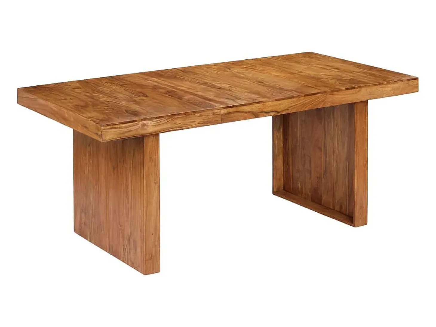 Mesa de comedor de madera maciza de acacia 180x90x75 cm