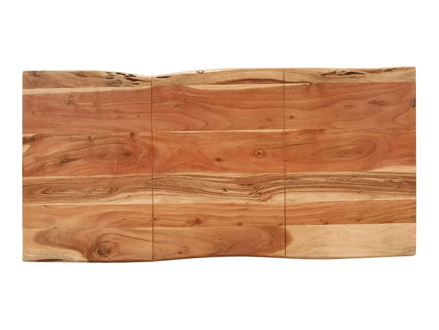 Mesa de comedor de madera maciza de acacia 140x70x76 cm ES366033