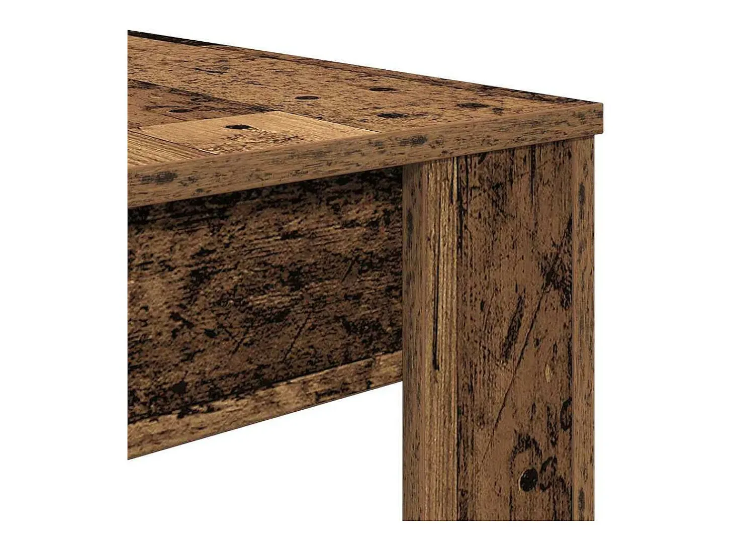 Mesa de comedor de madera contrachapada madera vieja