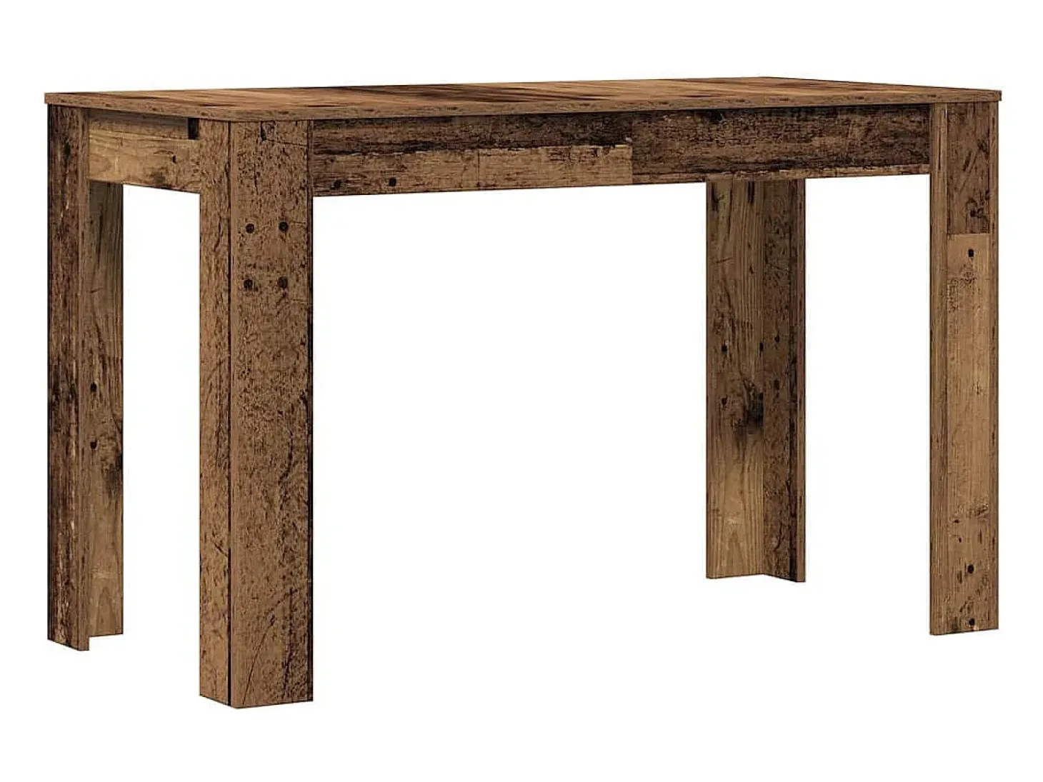 Mesa de comedor de madera contrachapada madera vieja