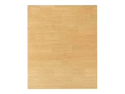 Mesa de comedor de madera maciza natural y caucho