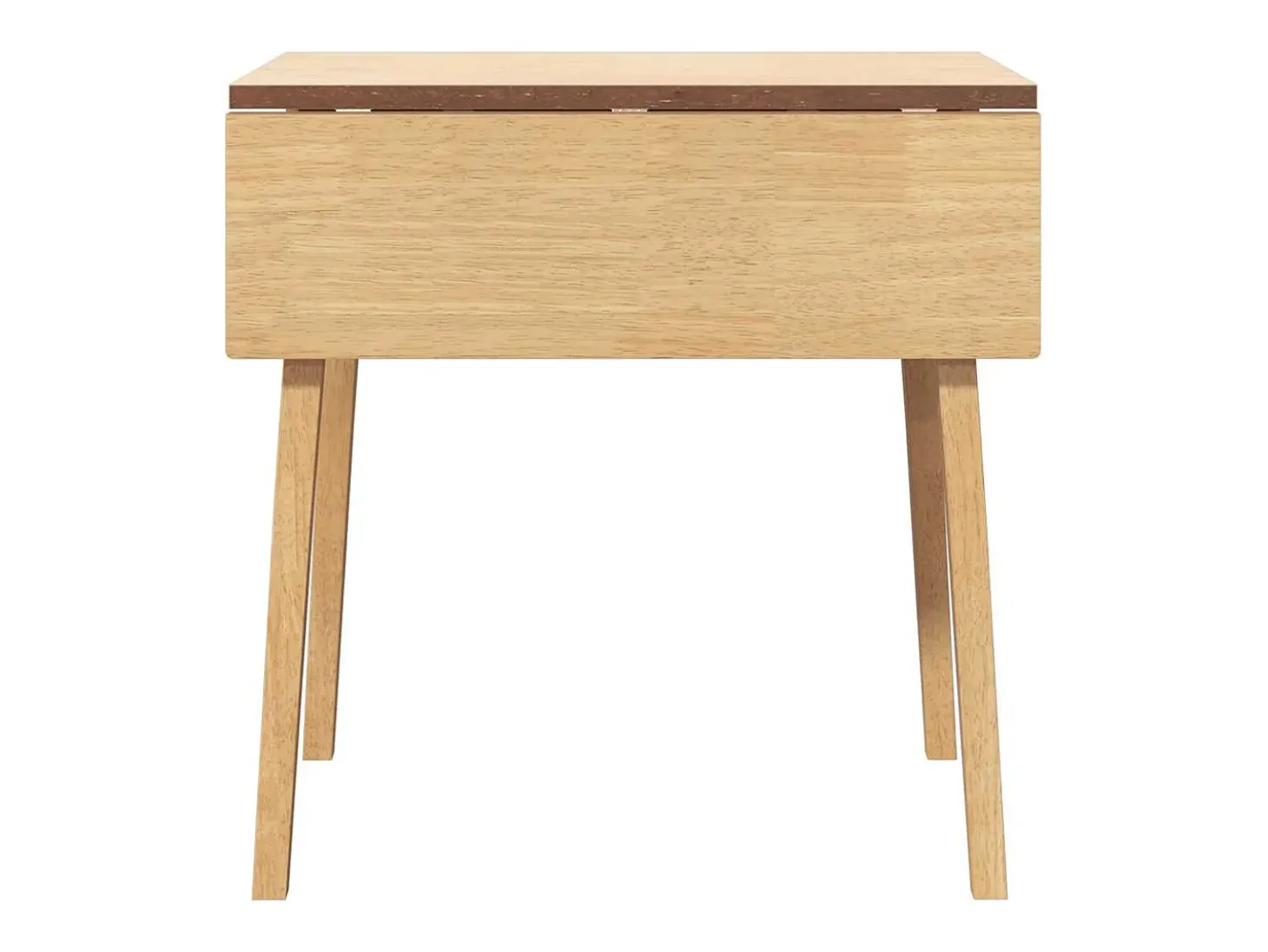 Mesa de comedor de madera maciza natural y caucho