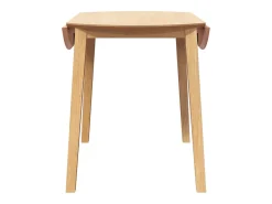 Mesa de comedor de madera maciza natural y caucho