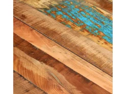 Mesa de comedor de madera maciza reciclada 118x60x76 cm