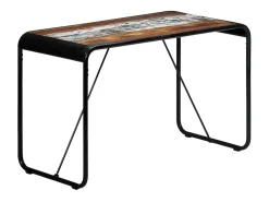 Mesa de comedor de madera maciza reciclada 118x60x76 cm