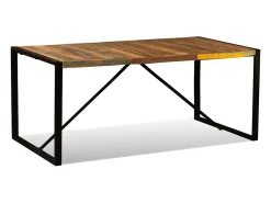 Mesa de comedor de madera maciza reciclada 180 cm