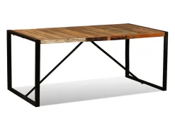 Mesa de comedor de madera maciza reciclada 180 cm
