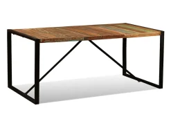 Mesa de comedor de madera maciza reciclada 180 cm