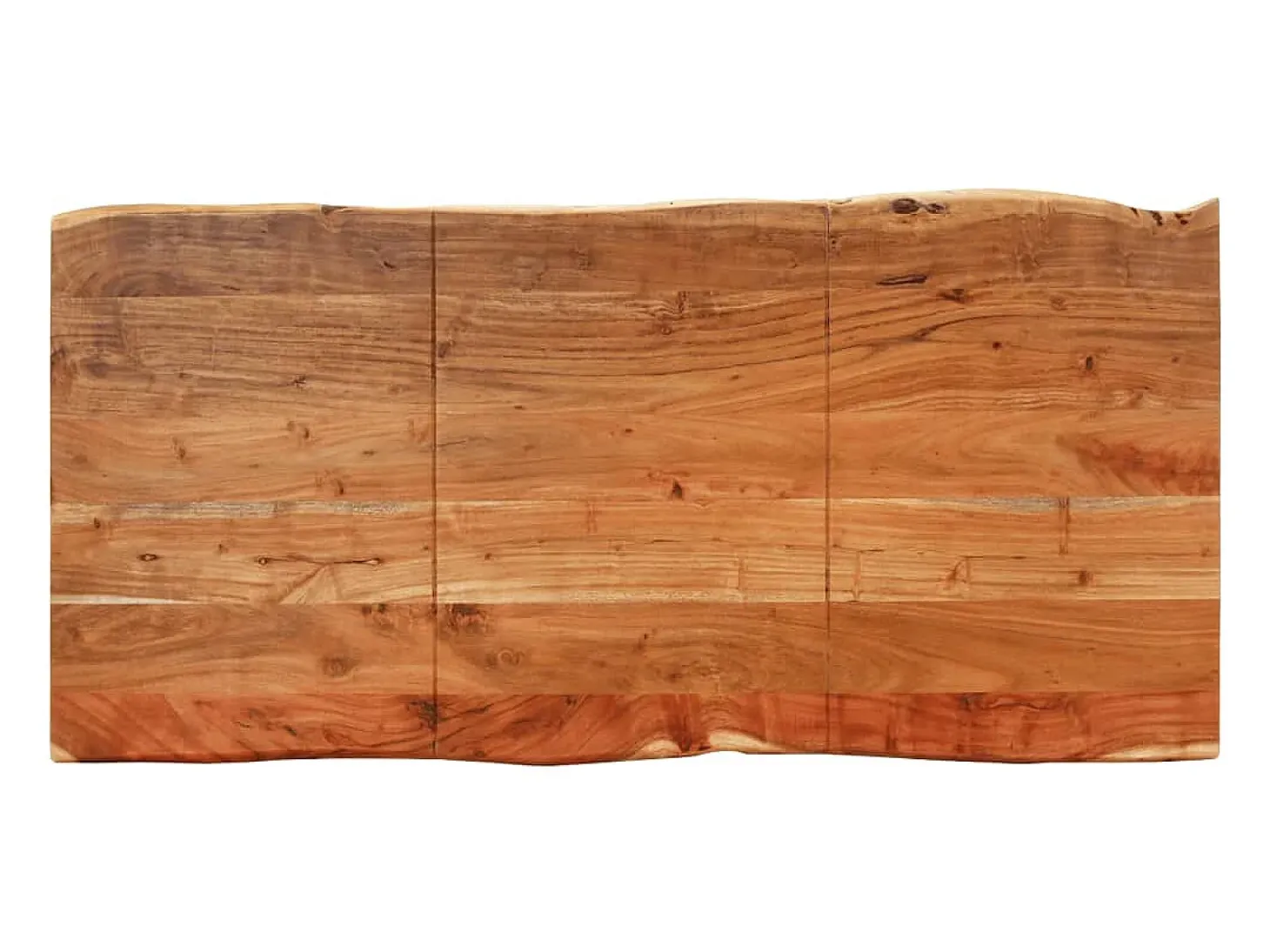 Mesa de comedor de madera maciza de acacia 140x70x76 cm