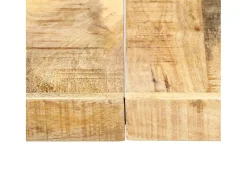 Mesa de comedor de madera maciza de mango 160x80x75 cm ES645067