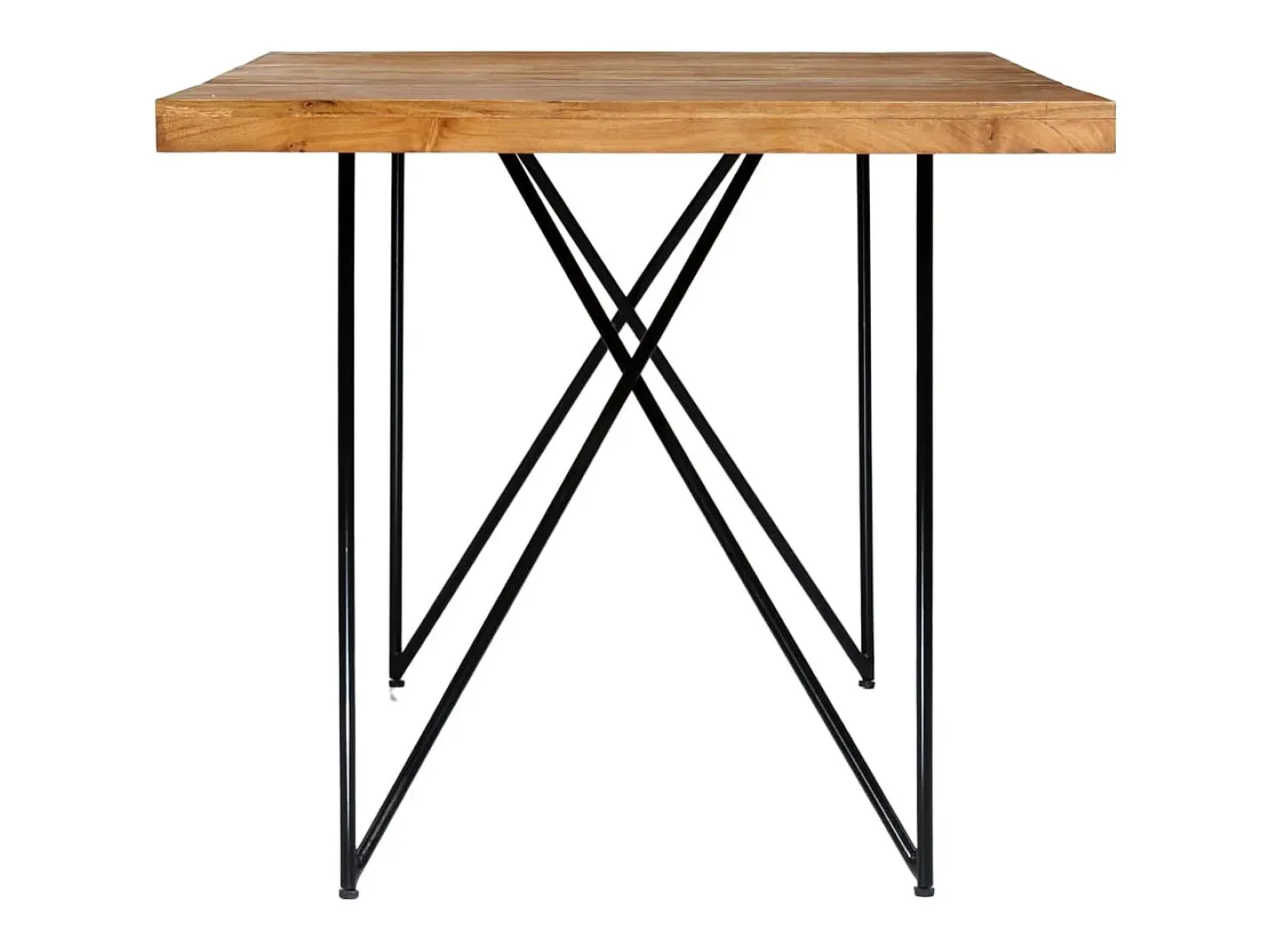 Mesa de comedor de madera maciza de acacia 180x90x76 cm