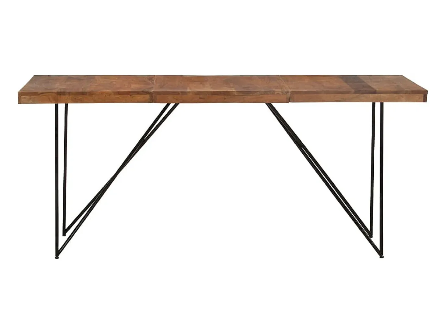 Mesa de comedor de madera maciza de acacia 180x90x76 cm