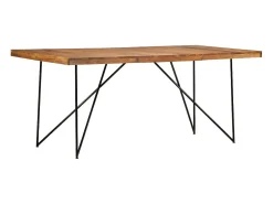 Mesa de comedor de madera maciza de acacia 180x90x76 cm