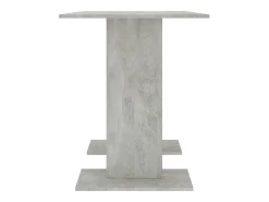 Mesa de comedor de madera gris hormigón 110x60x75 cm ES682738