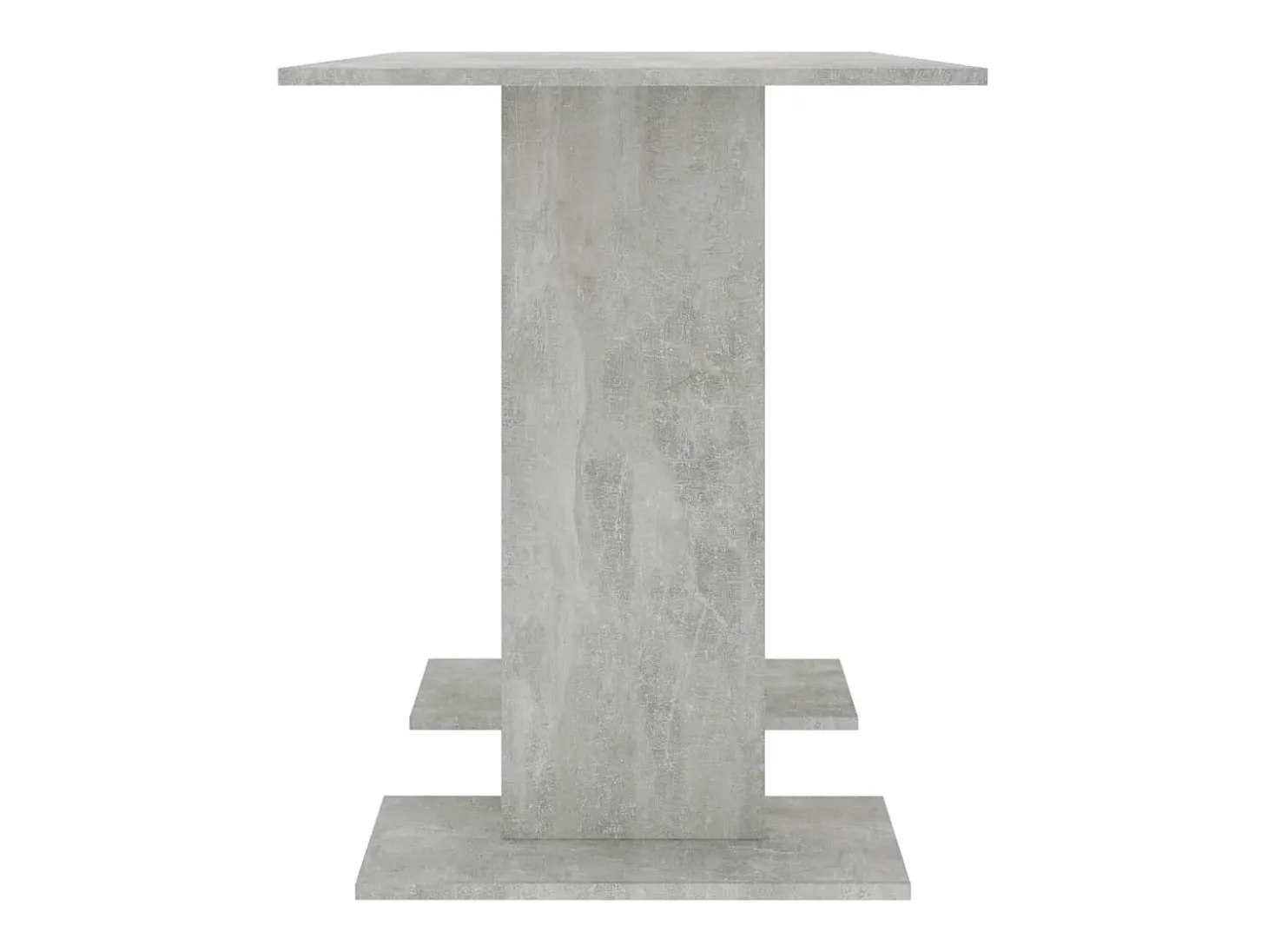 Mesa de comedor de madera gris hormigón 110x60x75 cm ES682738