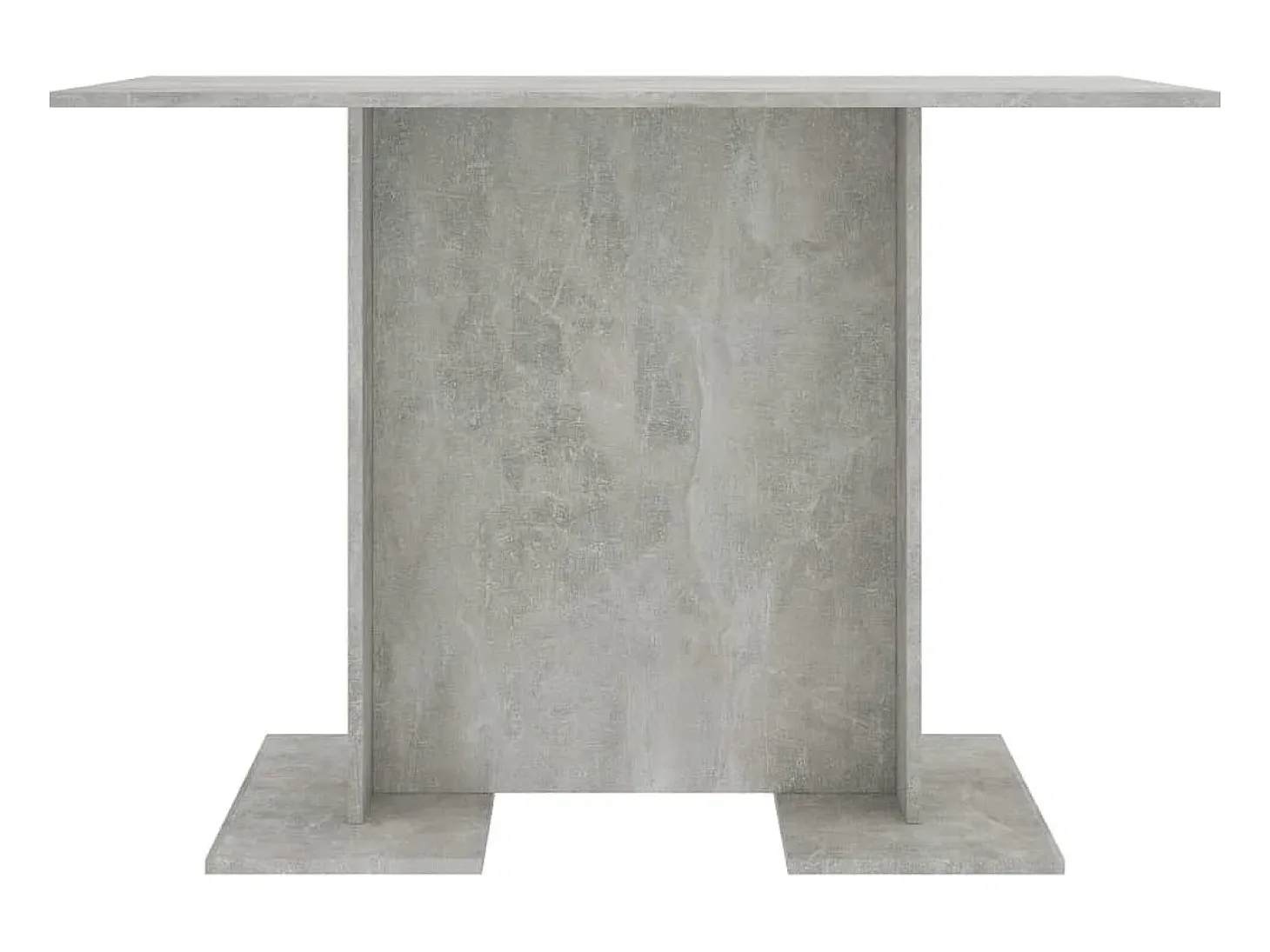 Mesa de comedor de madera gris hormigón 110x60x75 cm ES682738