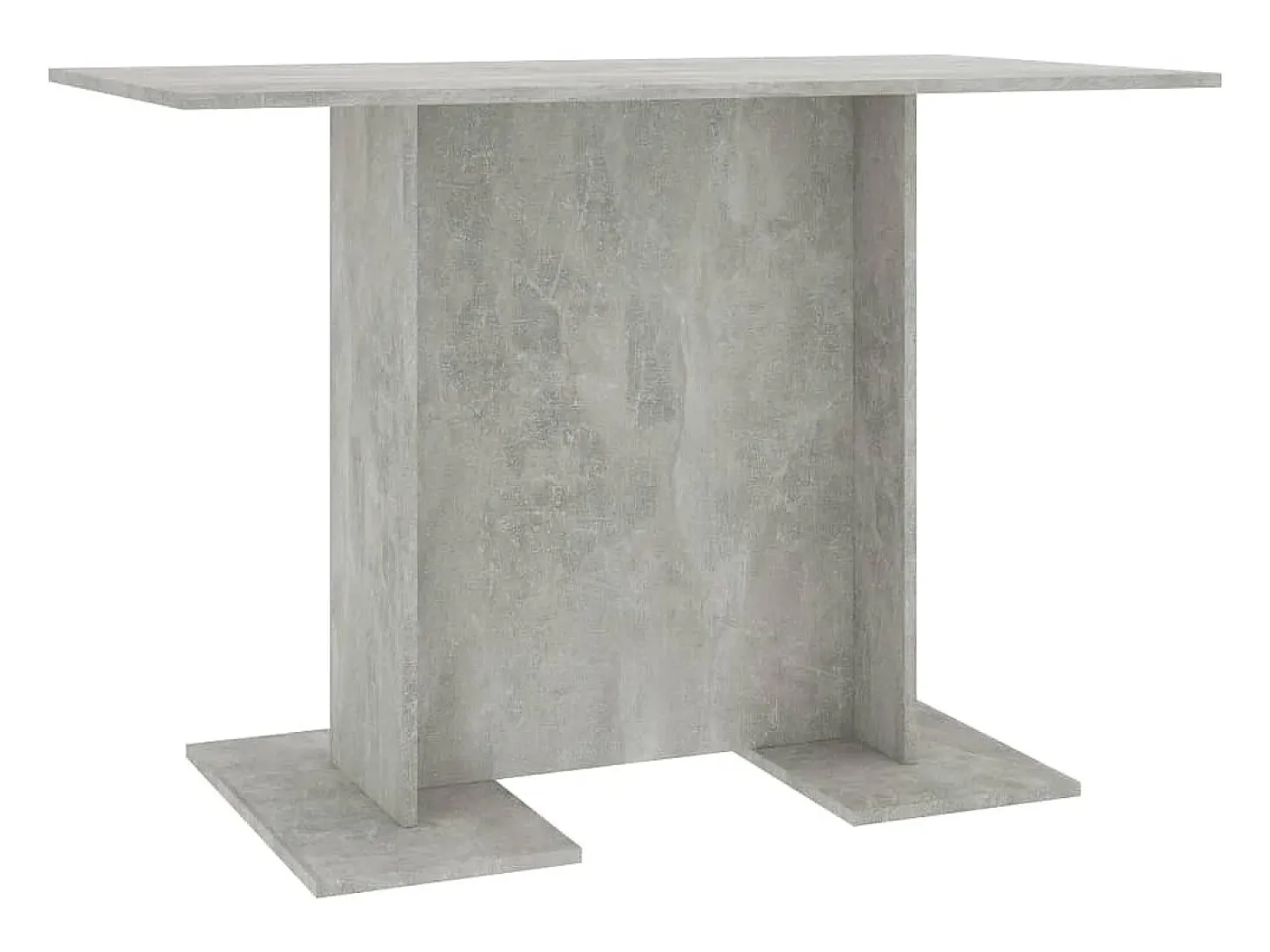 Mesa de comedor de madera gris hormigón 110x60x75 cm ES682738