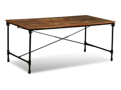 Mesa de comedor de madera maciza reciclada 180 cm ES215750