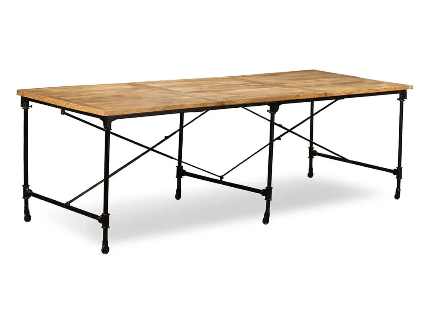 Mesa de comedor de madera maciza de mango 240 cm