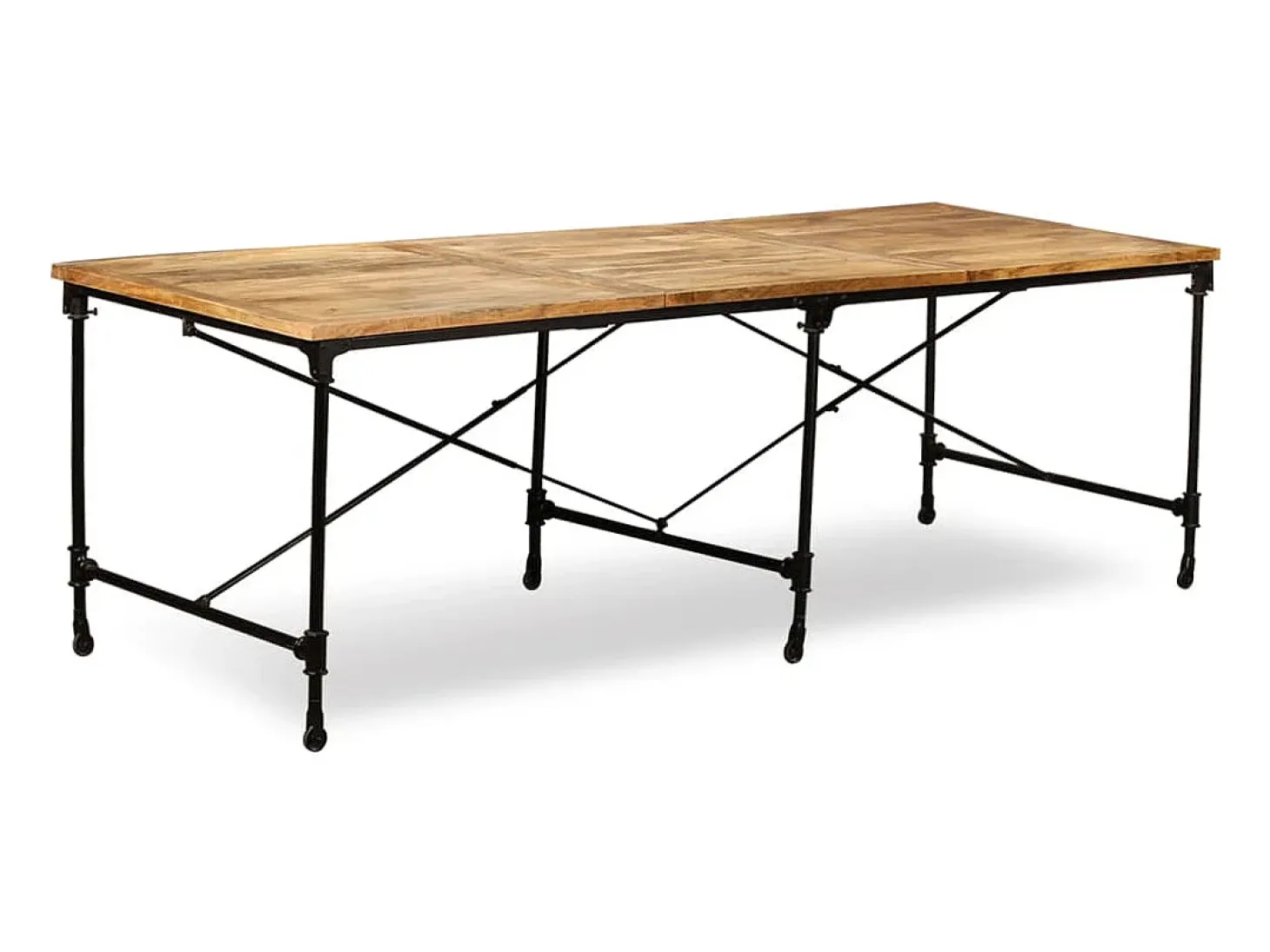 Mesa de comedor de madera maciza de mango 240 cm