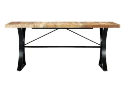 Mesa de comedor de madera maciza de mango 180x90x76 cm