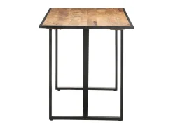 Mesa de comedor de madera maciza de mango rugosa 140 cm ES200028