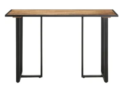 Mesa de comedor de madera maciza de mango rugosa 120 cm ES898281