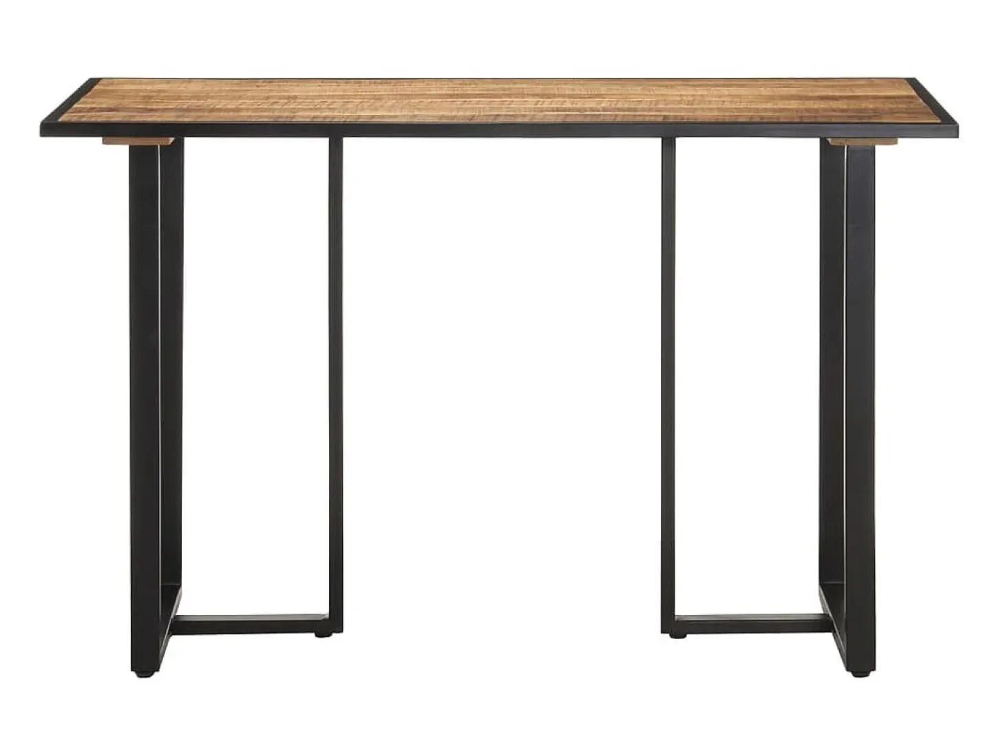 Mesa de comedor de madera maciza de mango rugosa 120 cm ES898281