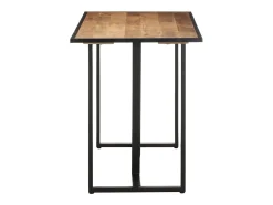 Mesa de comedor de madera maciza de mango rugosa 120 cm ES898281