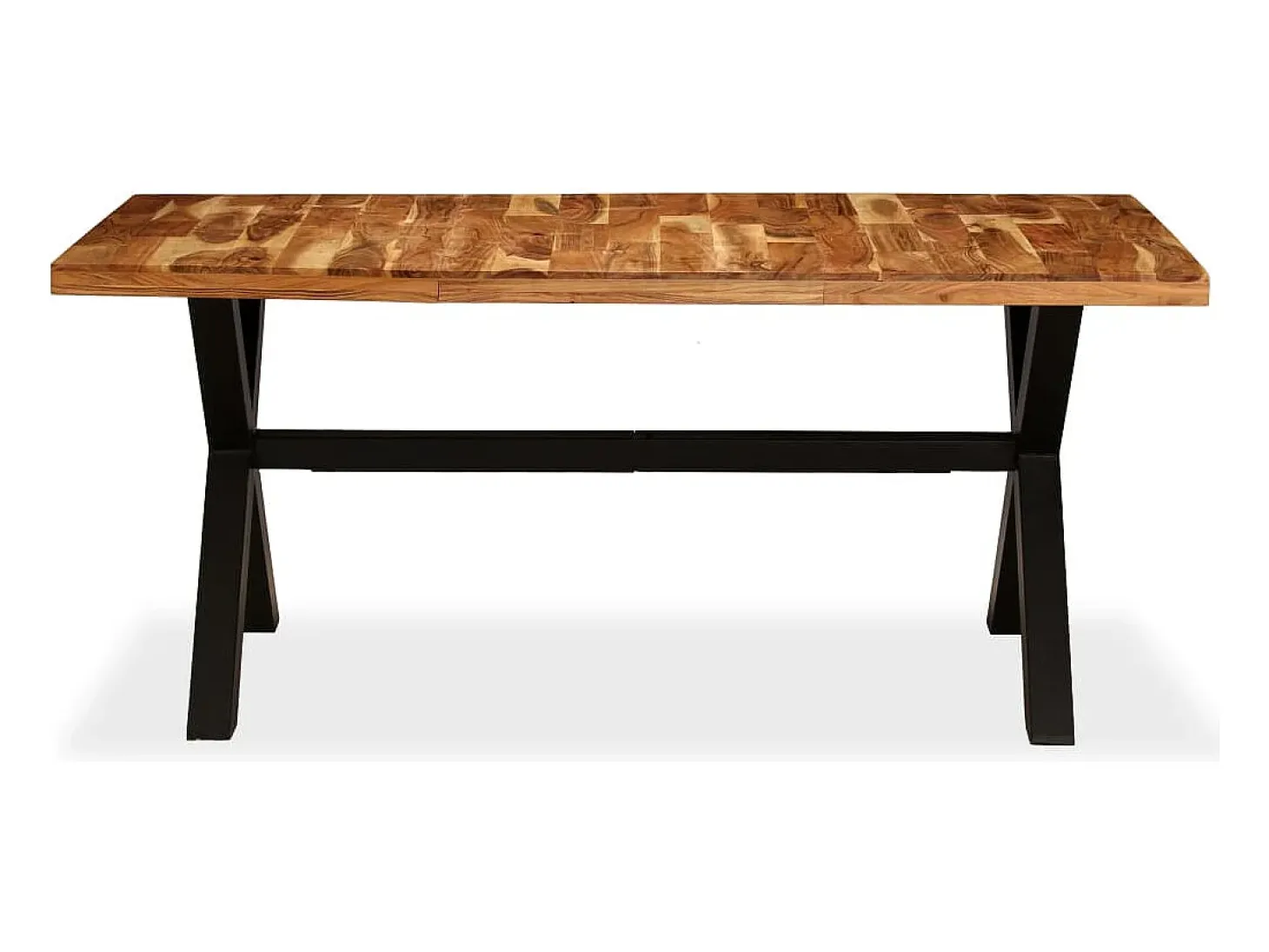 Mesa de comedor de madera maciza de acacia y mango 180x90x76 cm