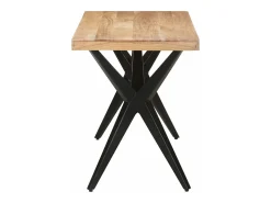 Mesa de comedor de madera maciza de acacia 120x60x76 cm