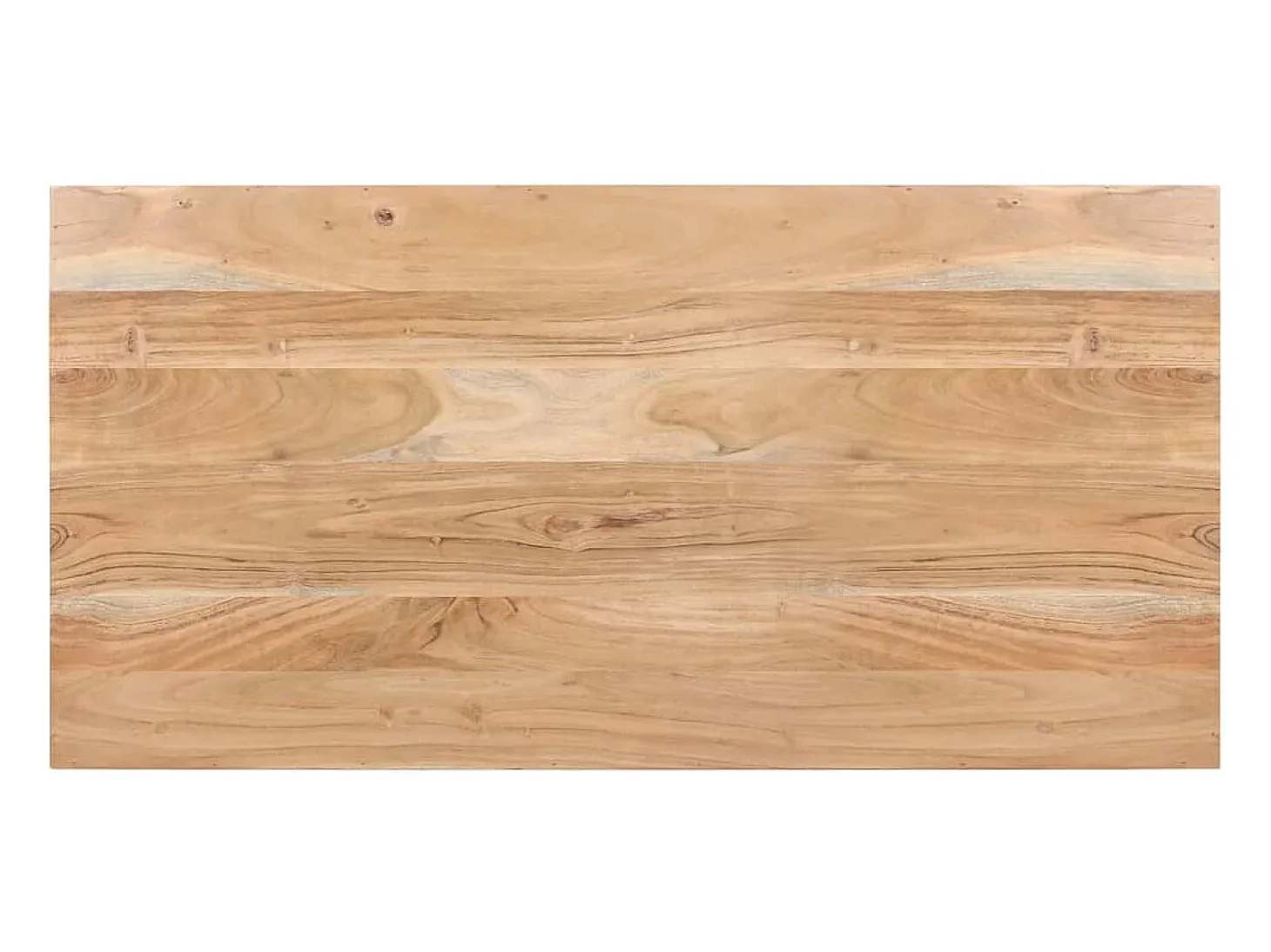 Mesa de comedor de madera maciza de acacia 120x60x76 cm