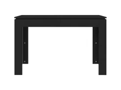 Mesa de comedor de madera contrachapada negro 120x60x76 cm ES683502