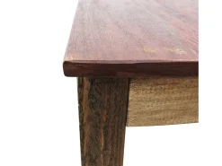 Mesa de comedor de madera maciza reciclada 82x80x76 cm