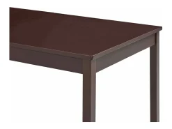 Mesa de comedor de madera de pino marrón oscuro 180x90x73 cm
